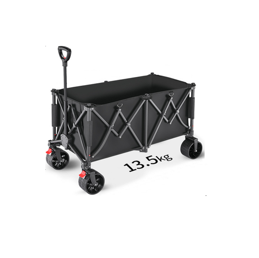 Heavy Duty Collapsible Trolley,Wagon Cart – Extra Large 260L, All-Terrain Wheels LJ1113