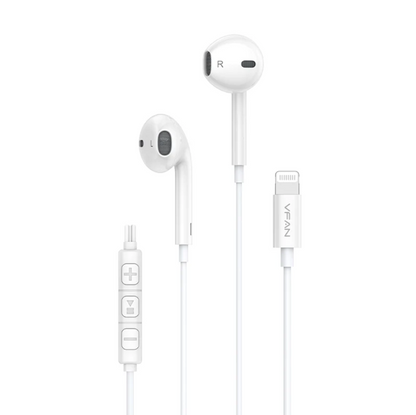 Wired Lightning Earphones with Plug & Play Audio (M21)