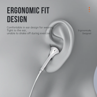 Wired Lightning Earphones with Plug & Play Audio (M21)