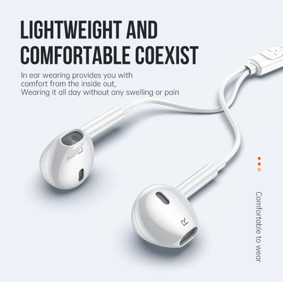 Wired Lightning Earphones with Plug & Play Audio (M21)