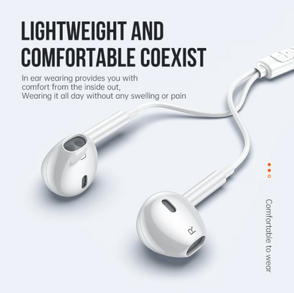 Wired Lightning Earphones with Plug & Play Audio (M21)