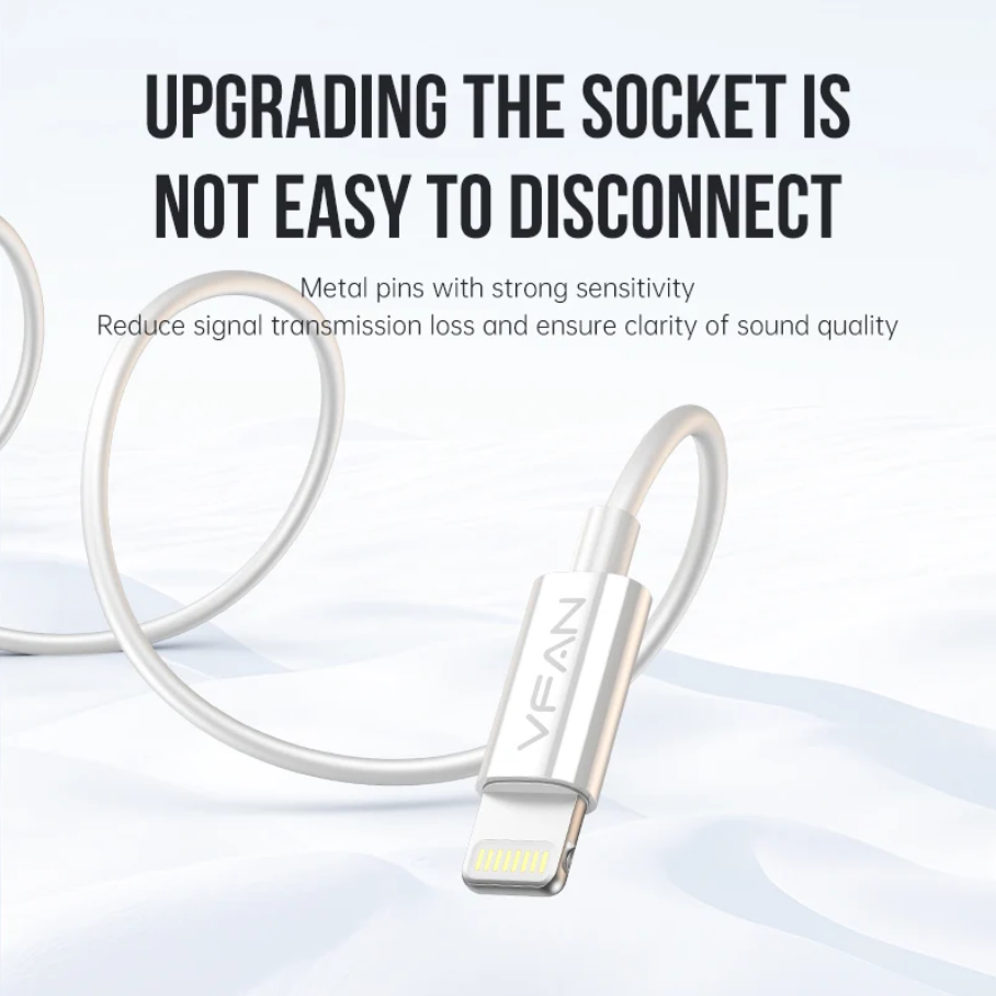 Wired Lightning Earphones with Plug & Play Audio (M21)