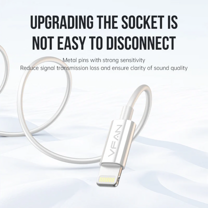 Wired Lightning Earphones with Plug & Play Audio (M21)