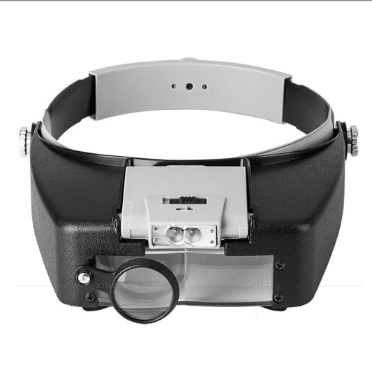 Jewelers Head Headband Magnifier LED Illuminated Visor Magnifying Glasses Loupe