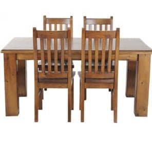Mammoth Dining Suite - 4 Seater at online8 furniture store Auckland