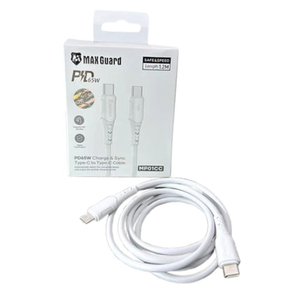 Maxguard 1.2m 65W Type-C to C Cable MP01CC