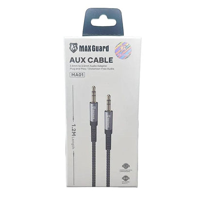 Maxguard 1.2m Plug and Play Aux 3.5mm Cable MA01