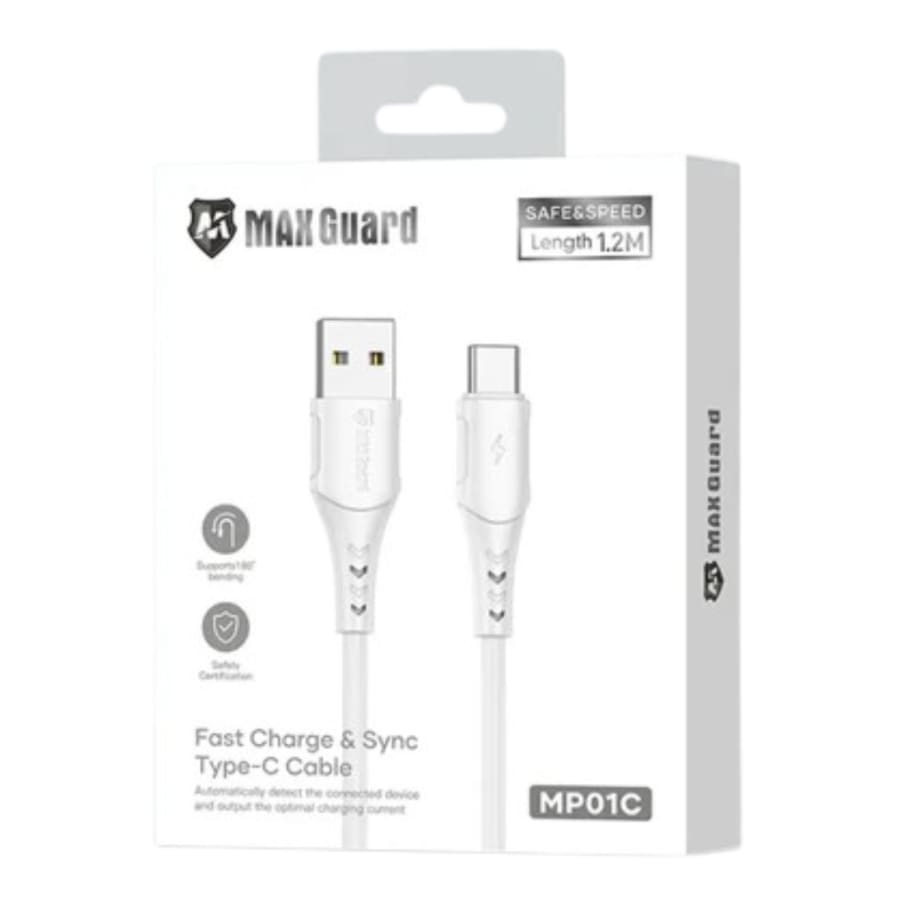 Maxguard 1.2m USB-A to C Cable MP01C
