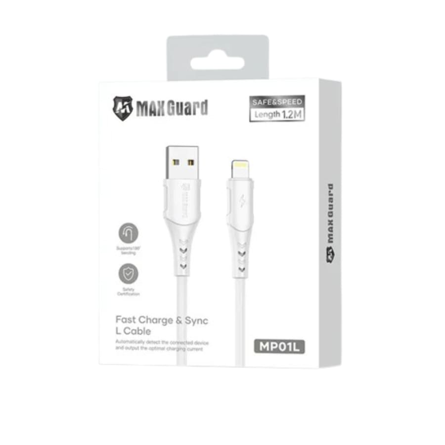 Maxguard 1.2m USB-A to Lightning Cable MP01L