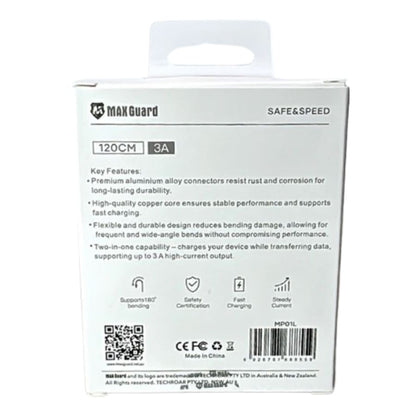Maxguard 1.2m USB-A to Lightning Cable MP01L