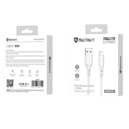 Maxguard 1.2m USB-A to Lightning Cable MP01L