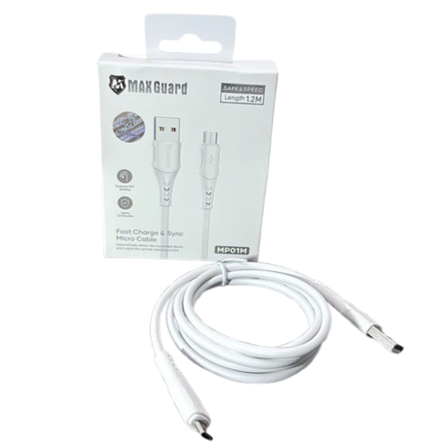 Maxguard 1.2m USB-A to Micro Cable MP01M