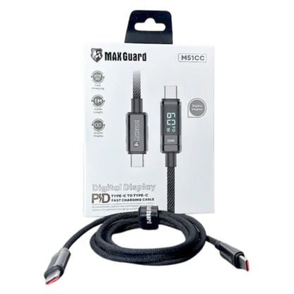Maxguard 1m 60W Type-C to C Cable M51CC