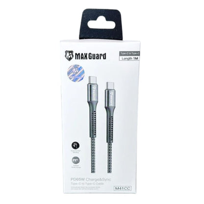 Maxguard 1m 65W Type-C to C cable M41CC