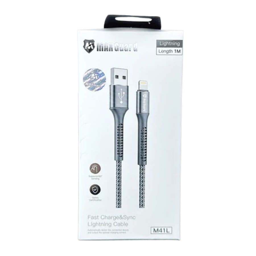 Maxguard 1m USB-A to Lightning cable M41L
