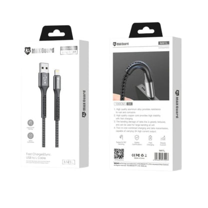 Maxguard 1m USB-A to Lightning cable M41L