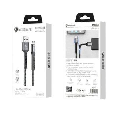 Maxguard 1m USB-A to Micro cable M41M
