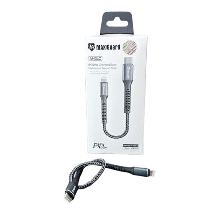 Maxguard 25cm 20W Type-C to Lightning cable M40LC