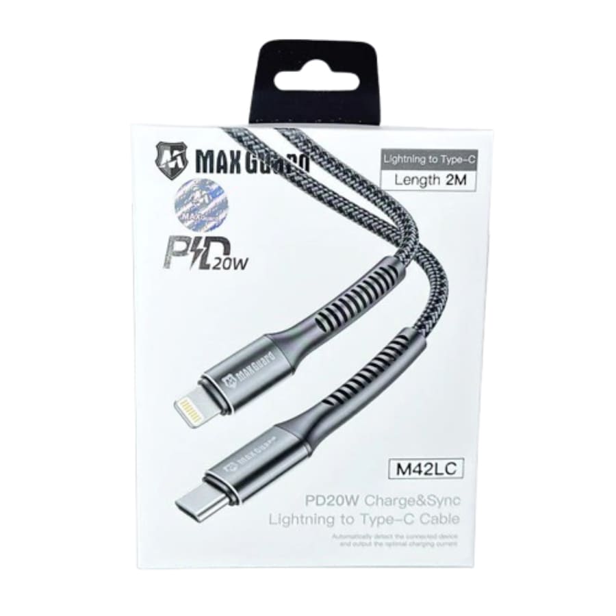 Maxguard 2m 20W Type-C to Lightning cable M42LC