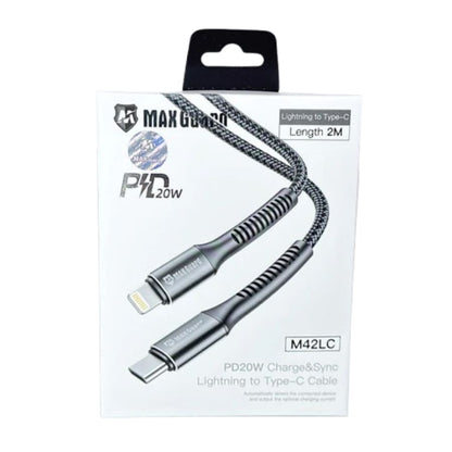 Maxguard 2m 20W Type-C to Lightning cable M42LC
