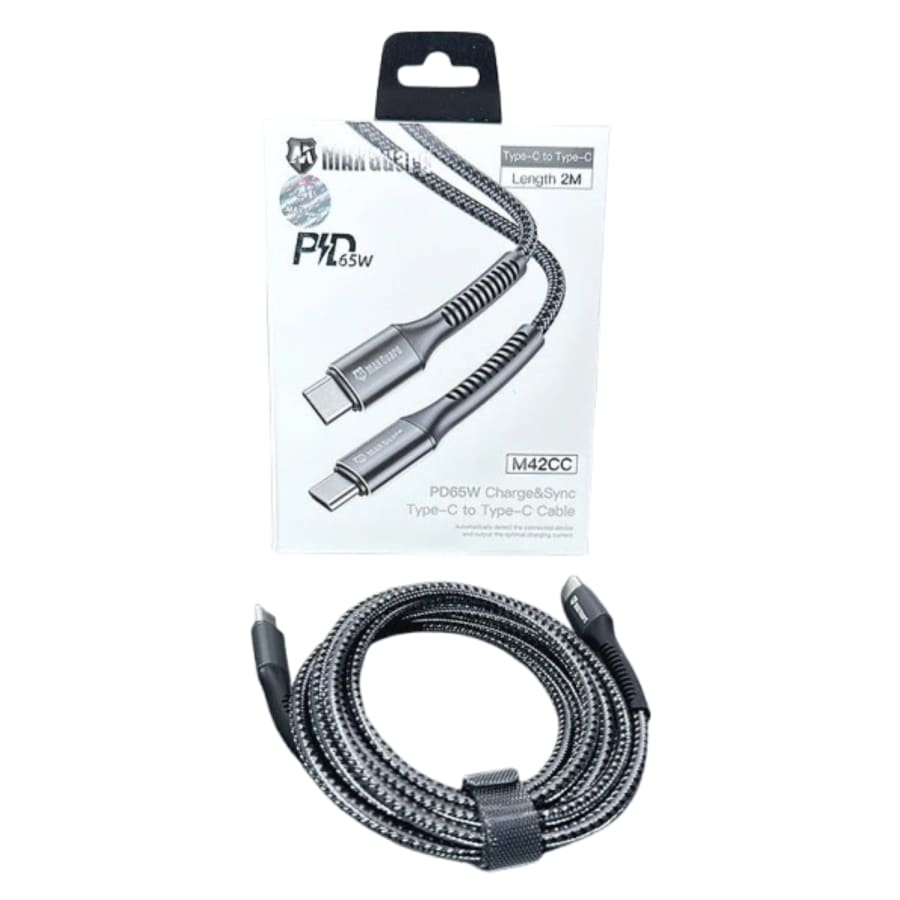 Maxguard 2m 65W Type-C to C cable M42CC