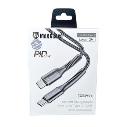 Maxguard 2m 65W Type-C to C cable M42CC