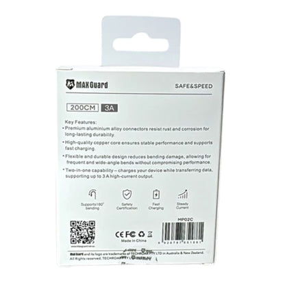 Maxguard 2m USB-A to C Cable MP02C