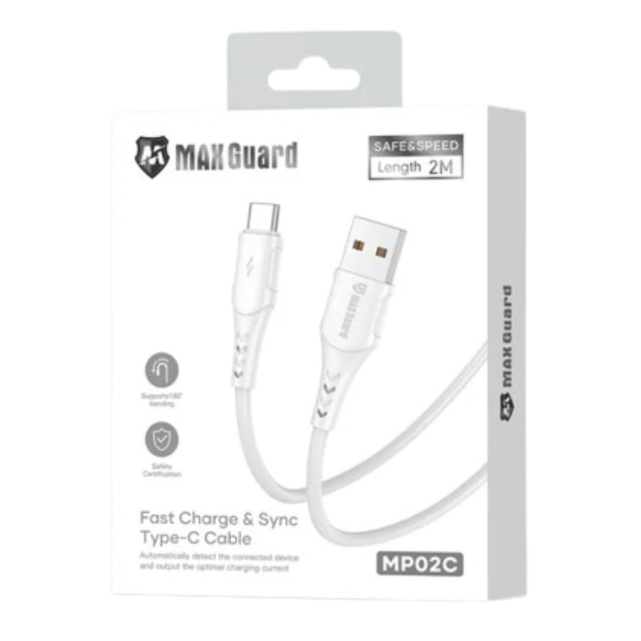Maxguard 2m USB-A to C Cable MP02C