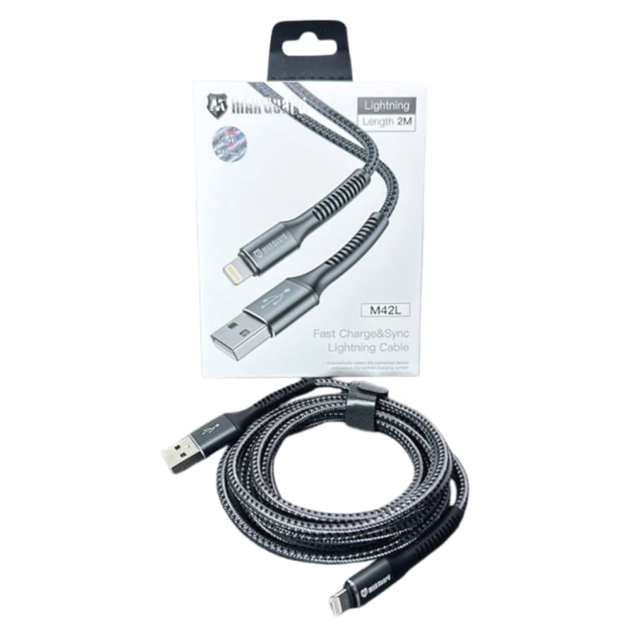 Maxguard 2m USB-A to Lightning cable M42L