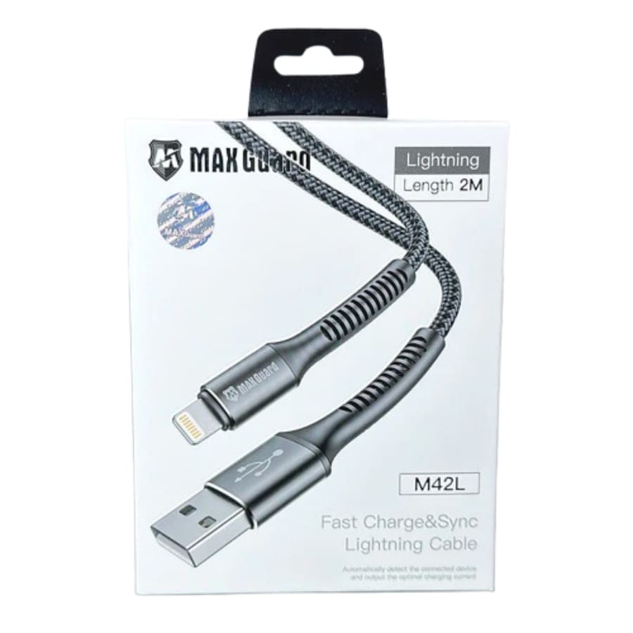 Maxguard 2m USB-A to Lightning cable M42L