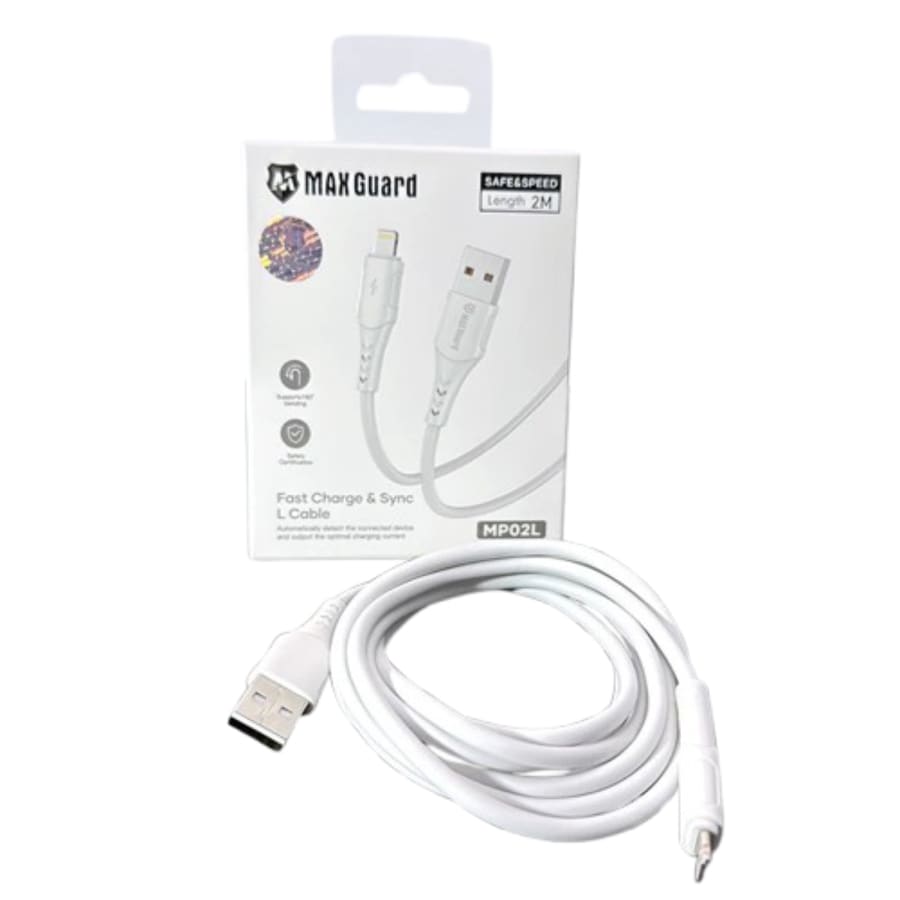 Maxguard 2m USB-A to Lightning Cable MP02L