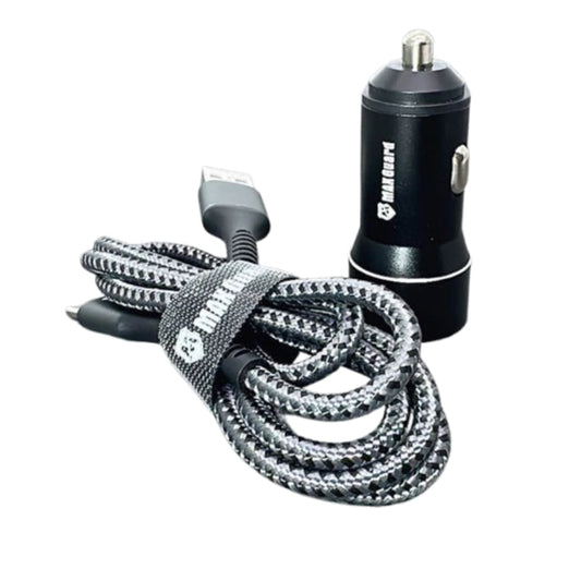 Maxguard 3.1A 2 USB car charger with USB-A to C combo MC039C
