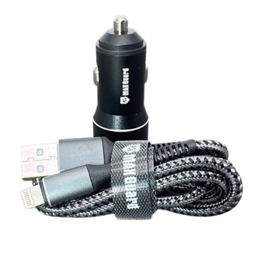 Maxguard 3.1A 2 USB car charger with USB-A to Lightning combo MC039L