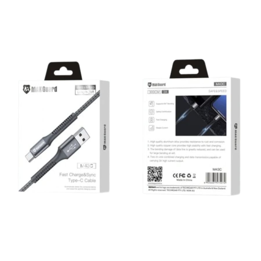 Maxguard 3m Type-C cable M43C