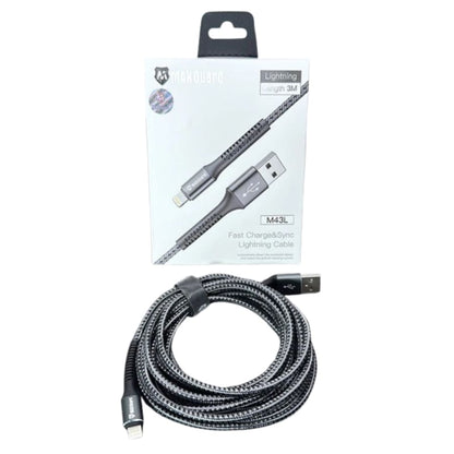 Maxguard 3m USB-A to Lightning cable M43L