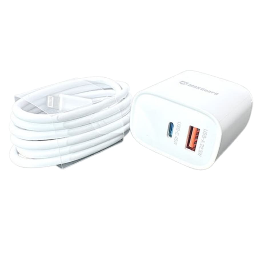 Maxguard PD 45W wall charger with Type-C to Lightning combo 45PDLC