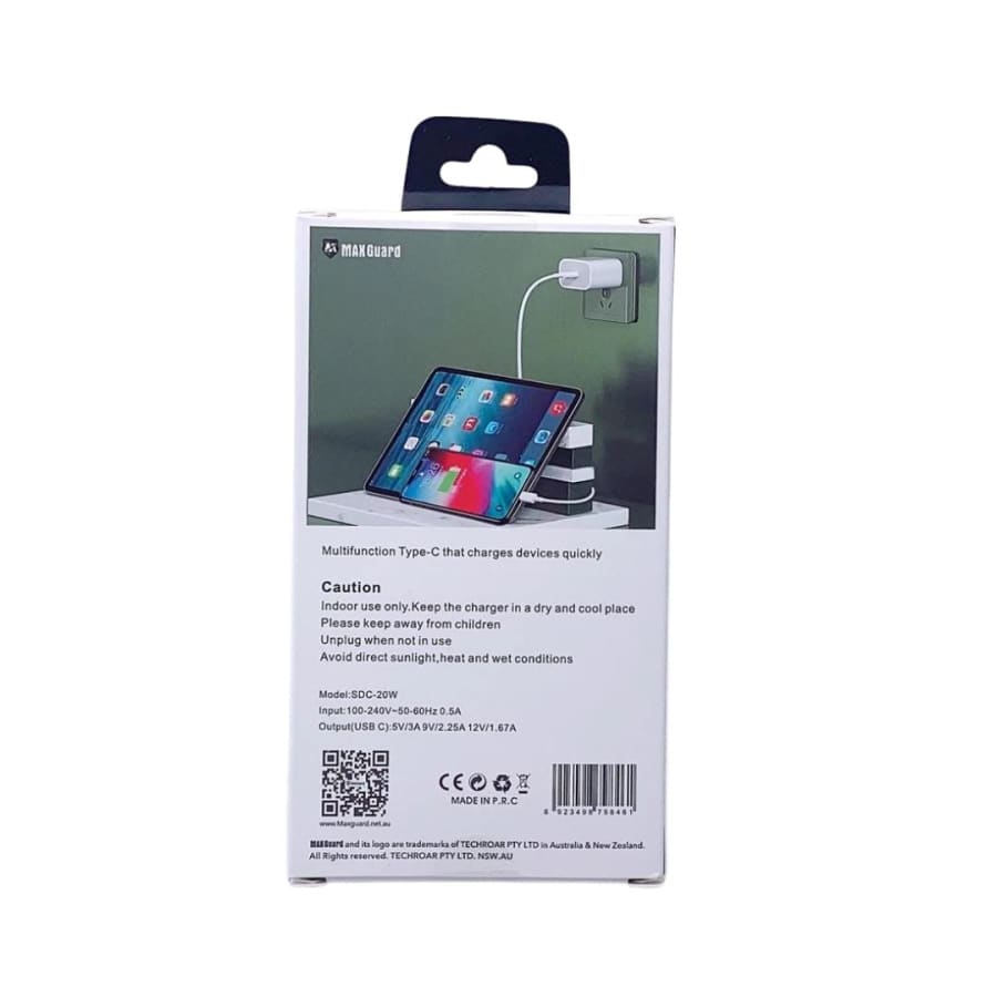 Maxguard Type C Power Adapter Wall Plug (NZ / AUS)