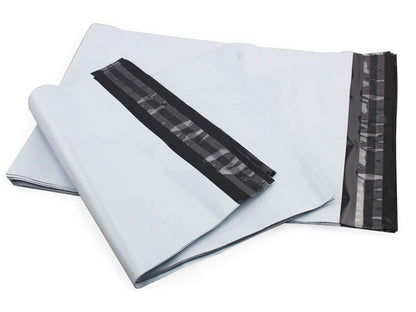100 X A4 Courier Mailing Bags 250mm x 350mm 50% Recycled Plastic Bags