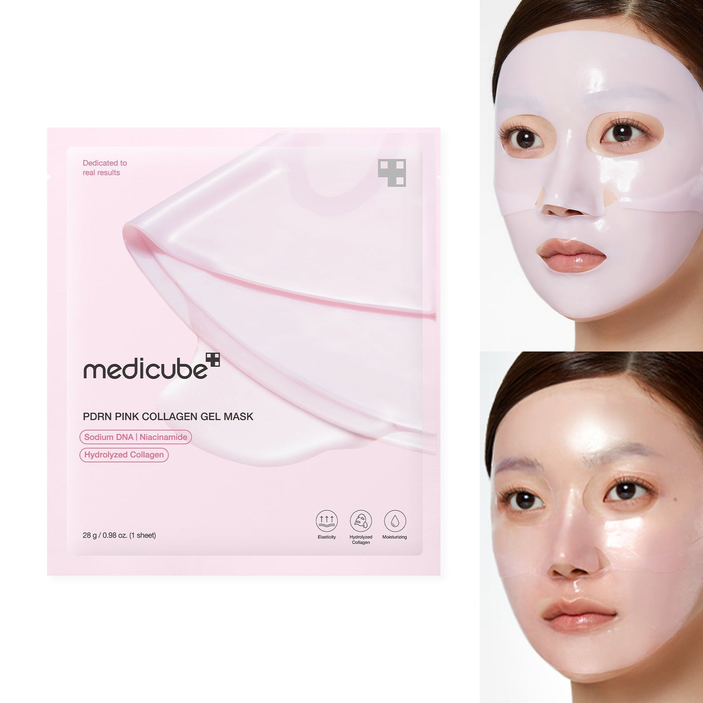 Medicube PDRN Pink Collagen Gel Mask - 4 Pack