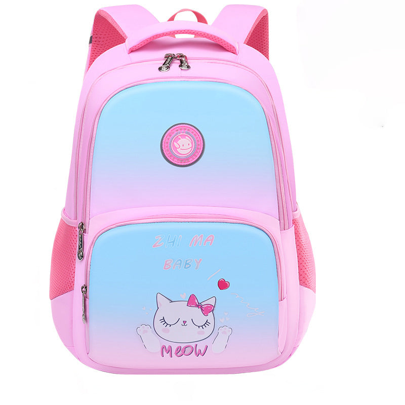 School Bag for Girls & Kids Backpack - Happy Kitty