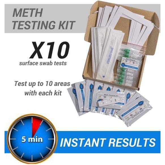 Meth Test Kit - 10 x Instant On-site Test Kits (For Landlords)