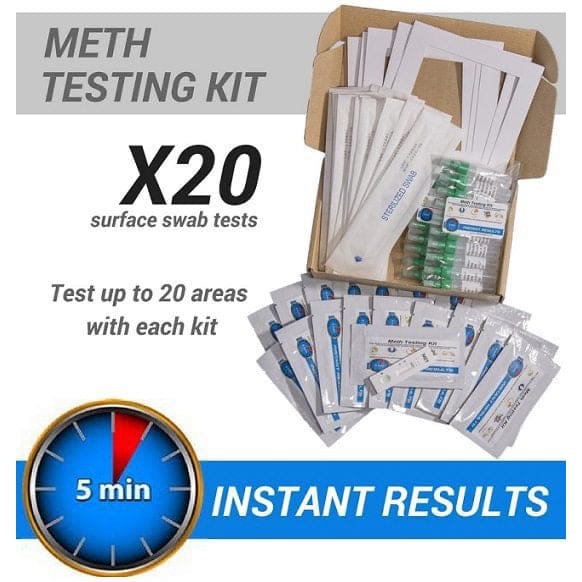 Meth Test Kit - 20 x Instant On-site Test Kits (For Landlords)