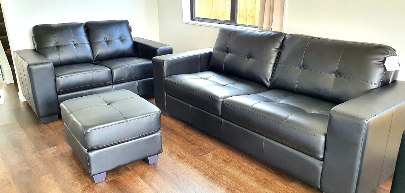 Metro Lounge Suite 3+2+1+Ottoman at online8 furniture store Auckland