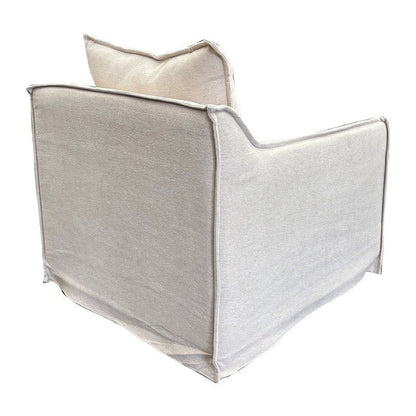 Miami Slip Cover Armchair - Pumice at online8 furniture store Auckland