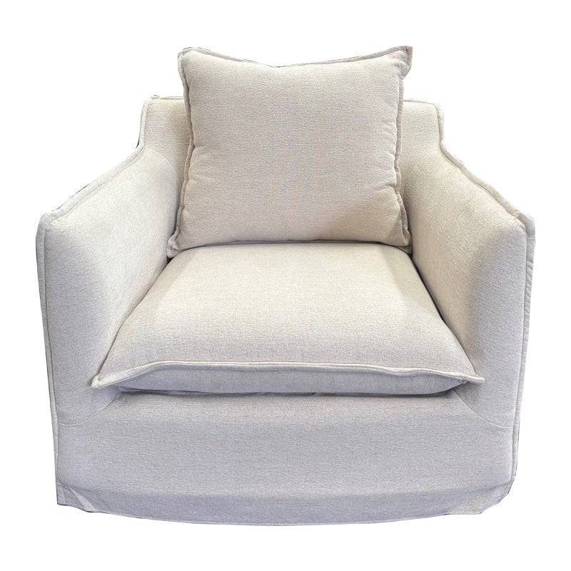 Miami Slip Cover Armchair - Pumice at online8 furniture store Auckland