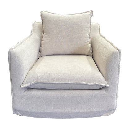 Miami Slip Cover Armchair - Pumice at online8 furniture store Auckland