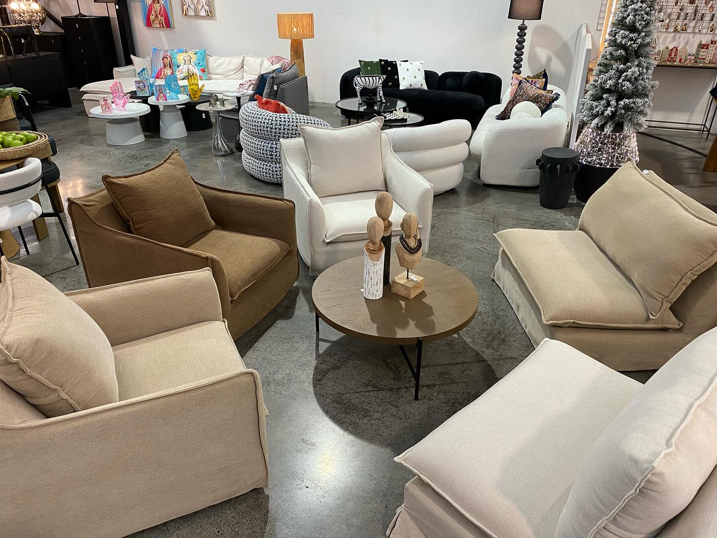 Miami Slip Cover Armchair - Sand at online8 furniture store Auckland