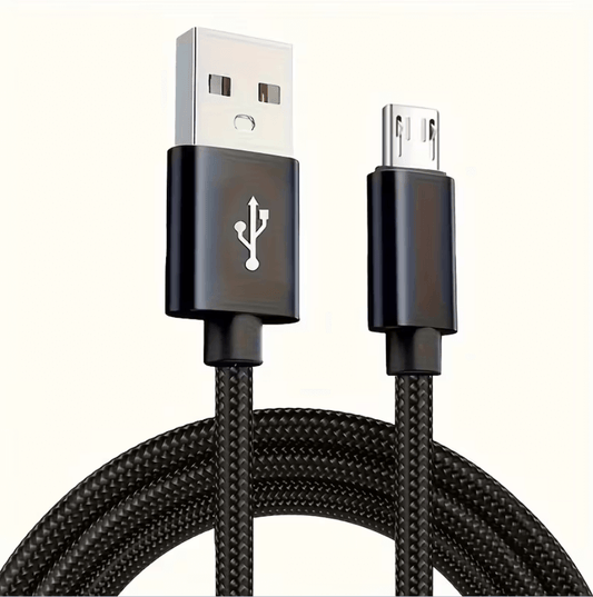 Micro USB Nylon Braided Cable – Fast Charging & Data Sync