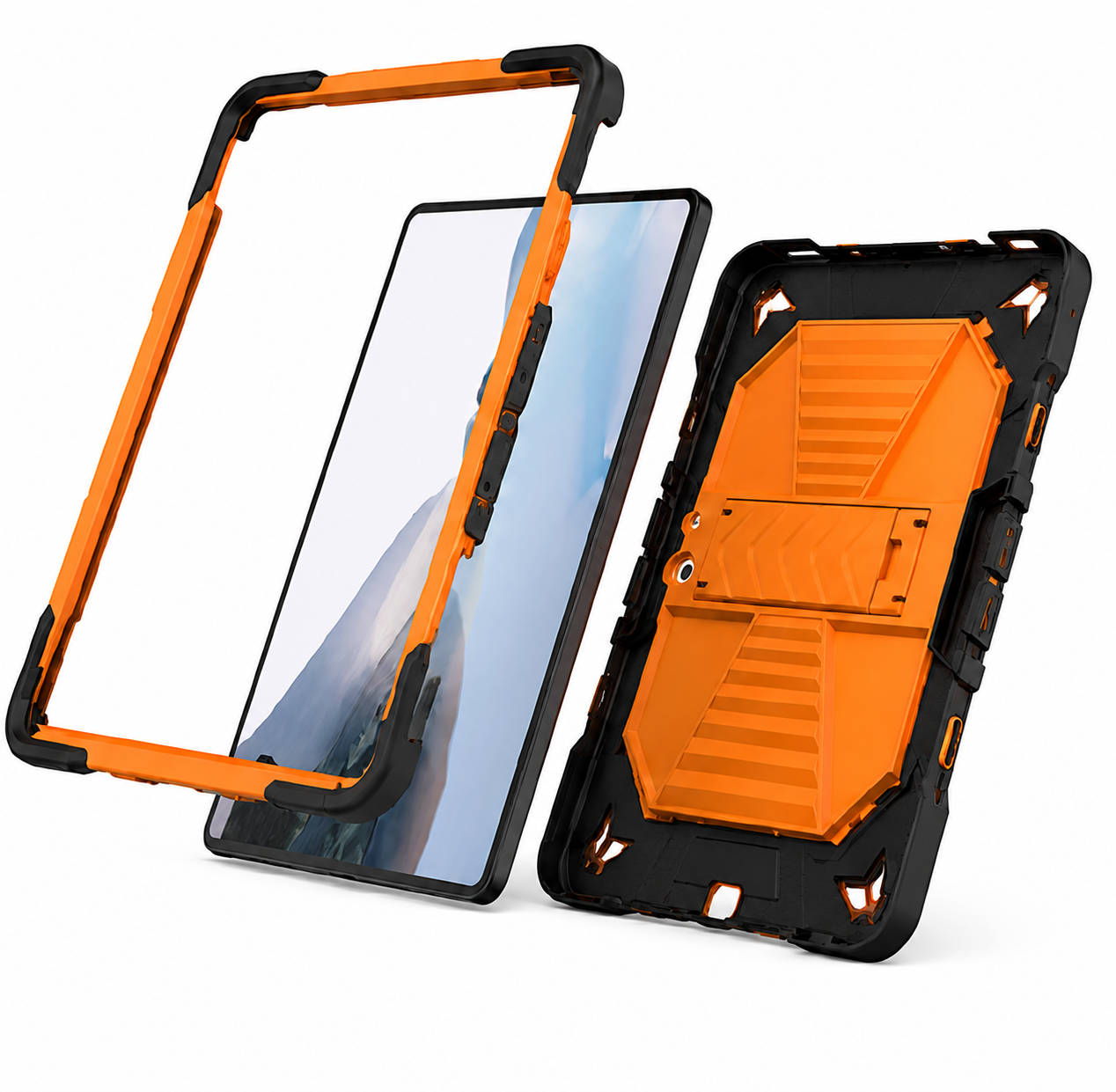 Microsoft Surface Go 3 (10.5 Inch) Rugged Shockproof Case with Kickstand (Orange)