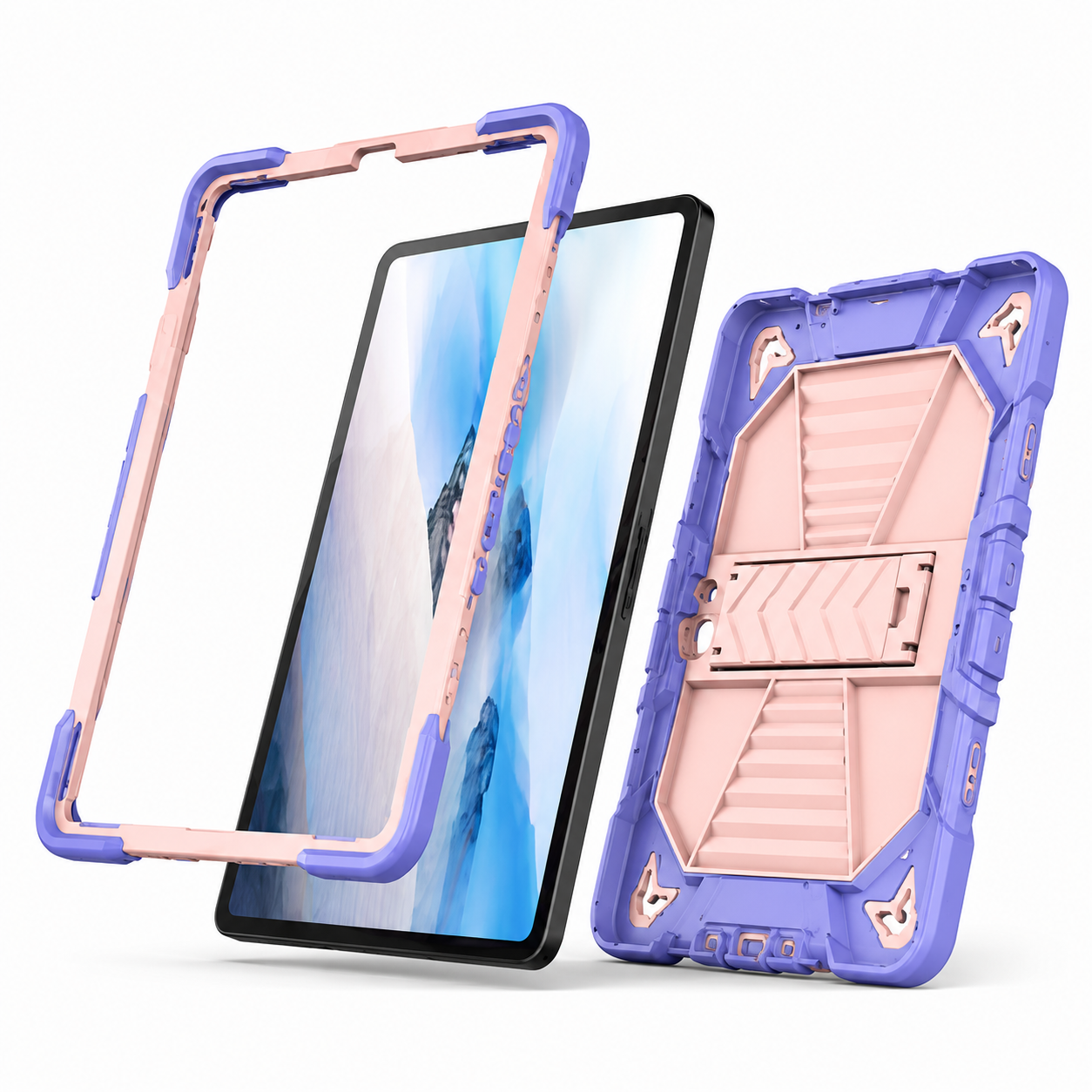 Microsoft Surface Go 4 (10.5 Inch) Rugged Shockproof Case with Kickstand (Pink)